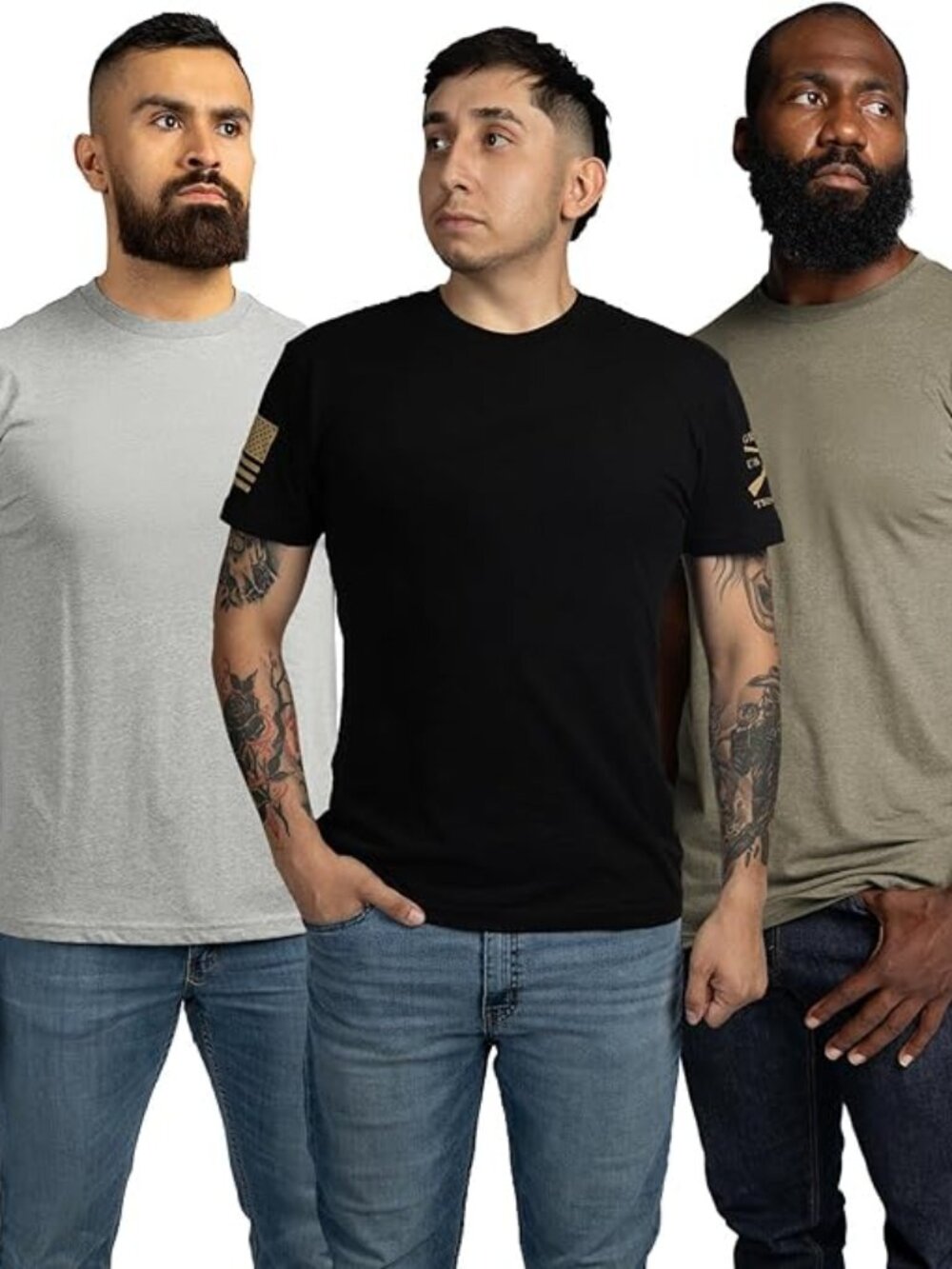 Grunt Style Basic Crew Men's Everyday Essential T-Shirt Pack